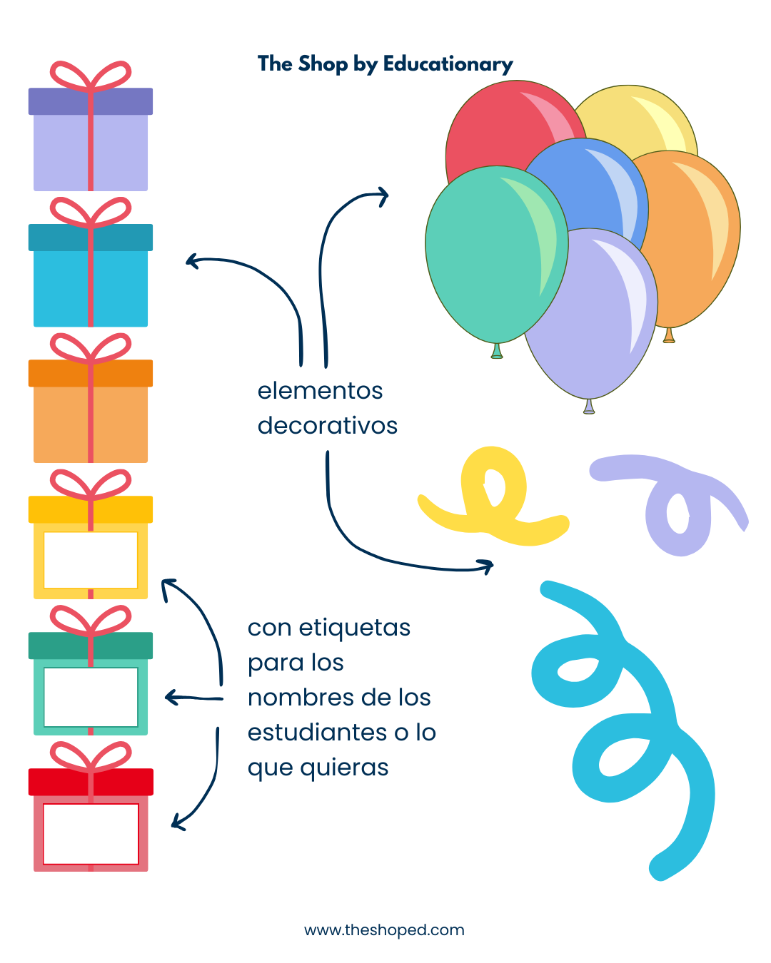 Material decorativo: Set bienvenida para sala - Fiesta (Ed.Media)