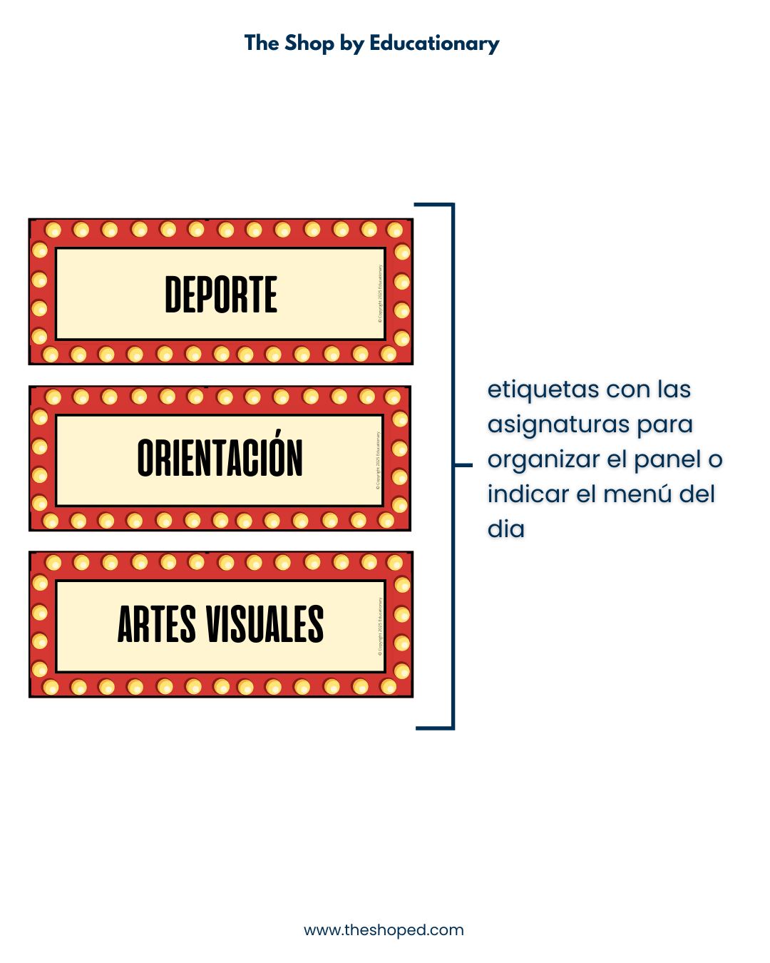 Material decorativo: Set bienvenida para sala - Cine (Ed.Media)