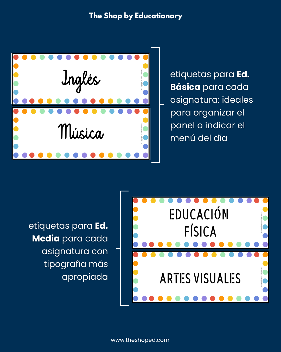 Material decorativo: Set bienvenida para sala - Confetti (Ed.Básica)