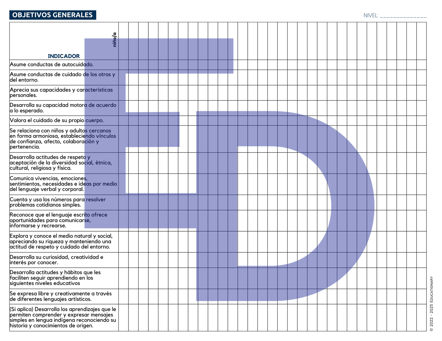Registro OAs - Primer, Segundo y Tercer Nivel 2025
