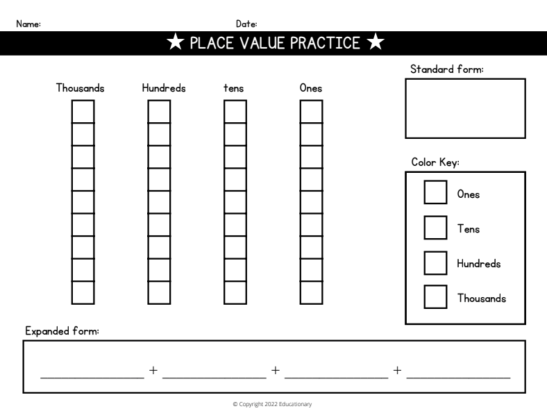 KIT - Place Value (Inglés)