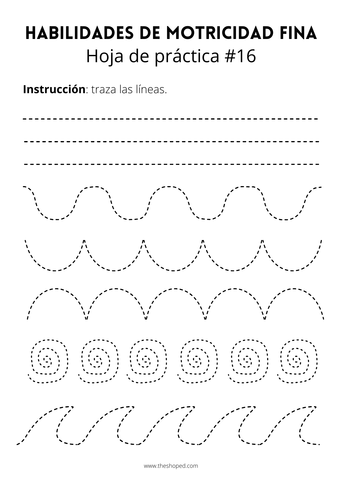 Cuadernillo de Apresto - Habilidades de Motrcicidad Fina