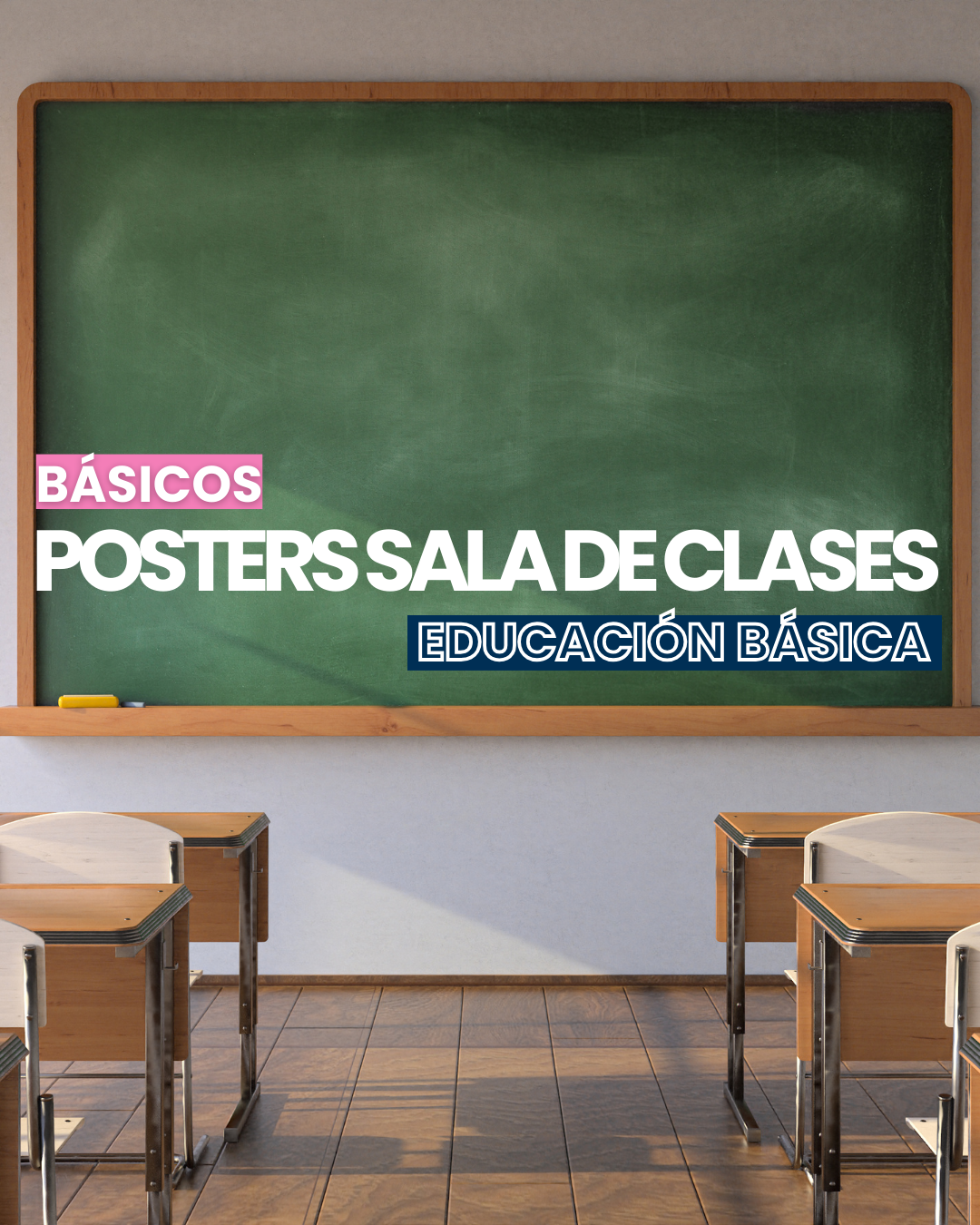 Básicos: posters Sala de clase - Ed. Básica 2024