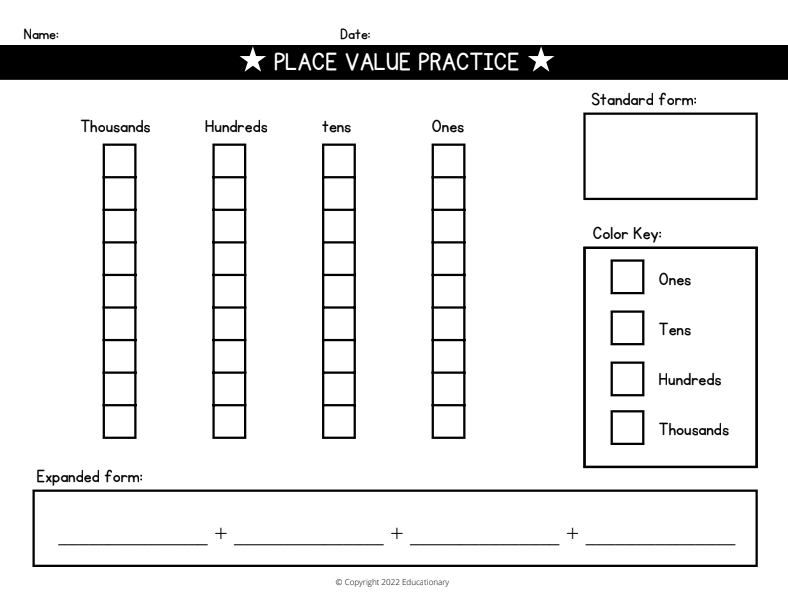 KIT -  Place Value (Inglés)