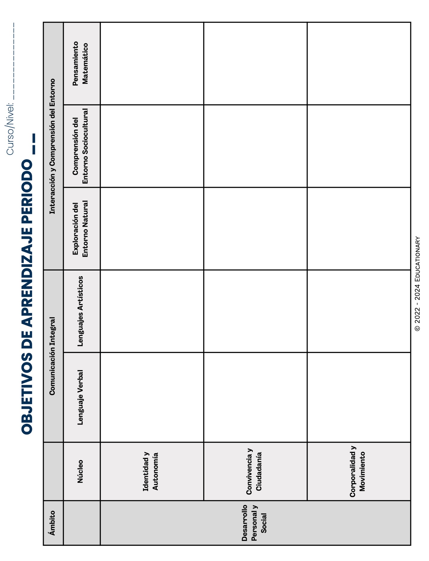 Agenda para Educadora de Párvulos 2024