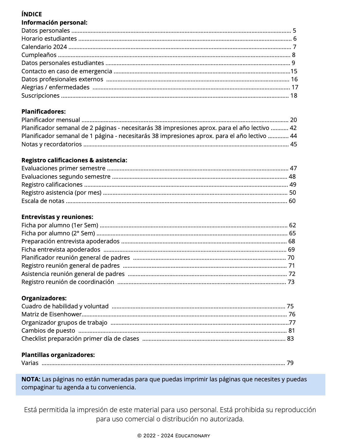 Agenda para Docentes Ed. Media 2024