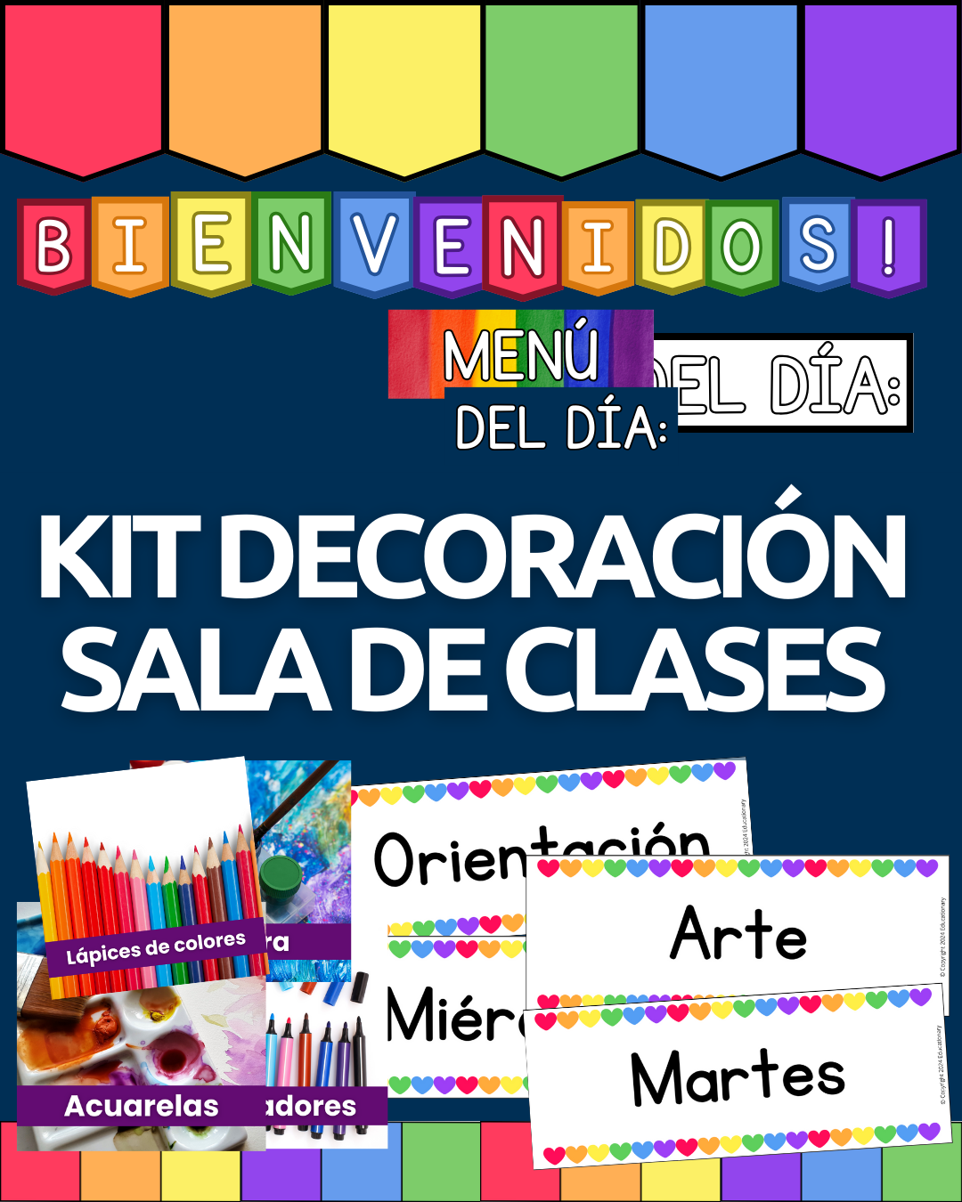 Kit de decoración para la sala de clases